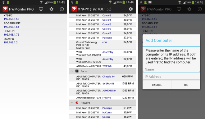 HWMonitor PRO usage reference screenshot